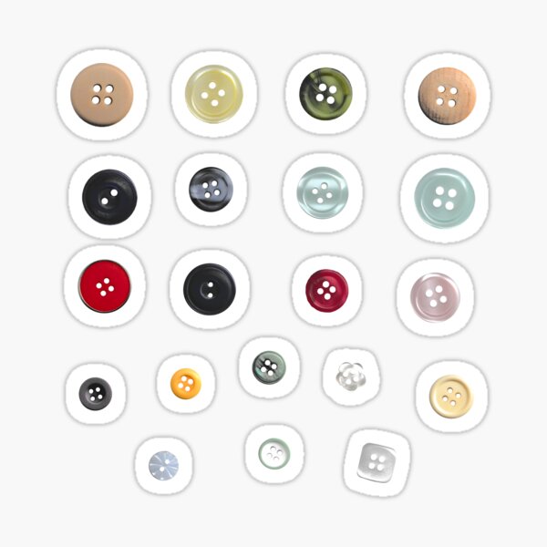 Button Sticker Sheet for Junk Journals by Martie Mart