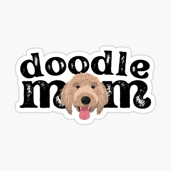 Vintage Golden Doodle Mom Sticker by MameDesign