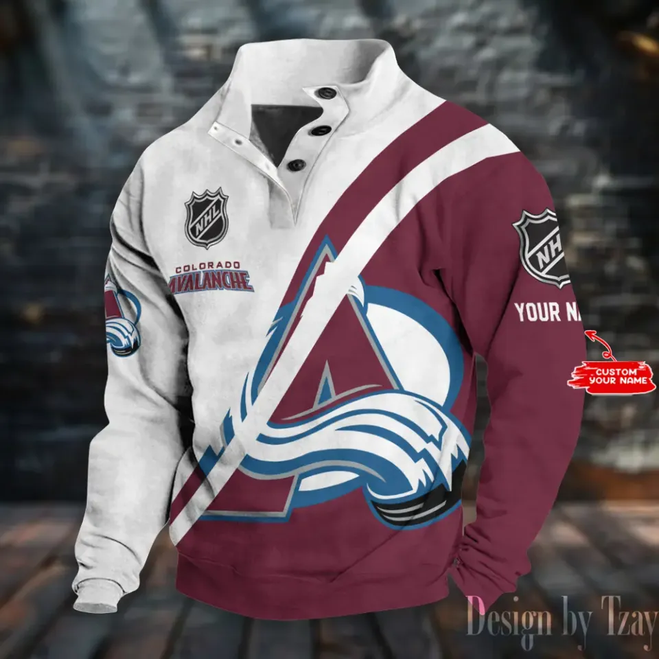 Colorado Avalanche Stand Collar Sweatshirts