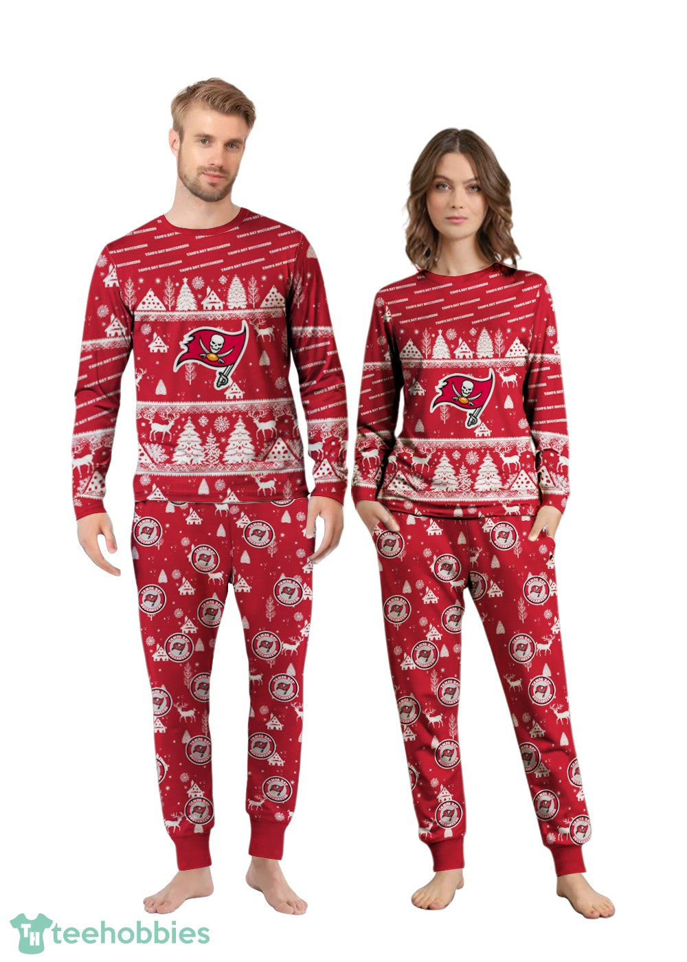 Tampa Bay Buccaneers Christmas Pattern Family Matching Pajamas Sets Best Gift For Christmas