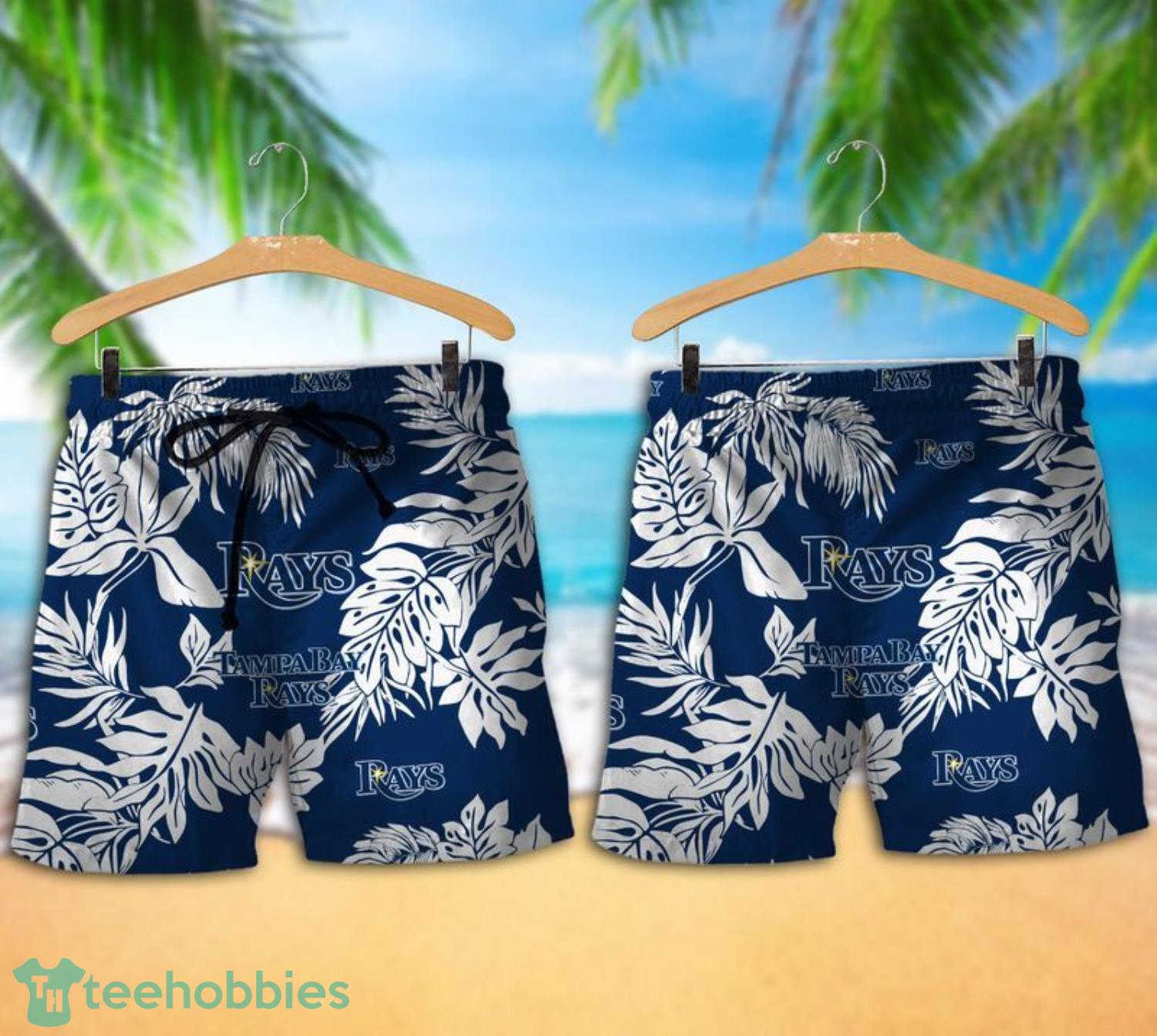Tampa Bay Rays Tropical Pattern Combo Hawaii Shirt and Shorts For Fans
