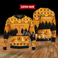 Tennessee Volunteers Custom Name Merry Xmas Sweater For Tennessee Volunteers Fans Sweater