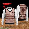 Texas State Bobcats Custom Name New Style Sweater Ghile Style 3D Print Christmas Sweater