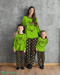 The Grinch Christmas Custom Name Pajamas Family Set
