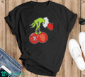 The Grinch Hand holding ornament San Francisco Giants and 49ers logo Christmas shirt
