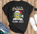 This Is My Christmas Green Bay Packers Pajama Hat Santa Xmas Shirt