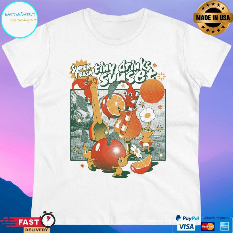 Tiny Drinks Sunset Ilustrata Shirt
