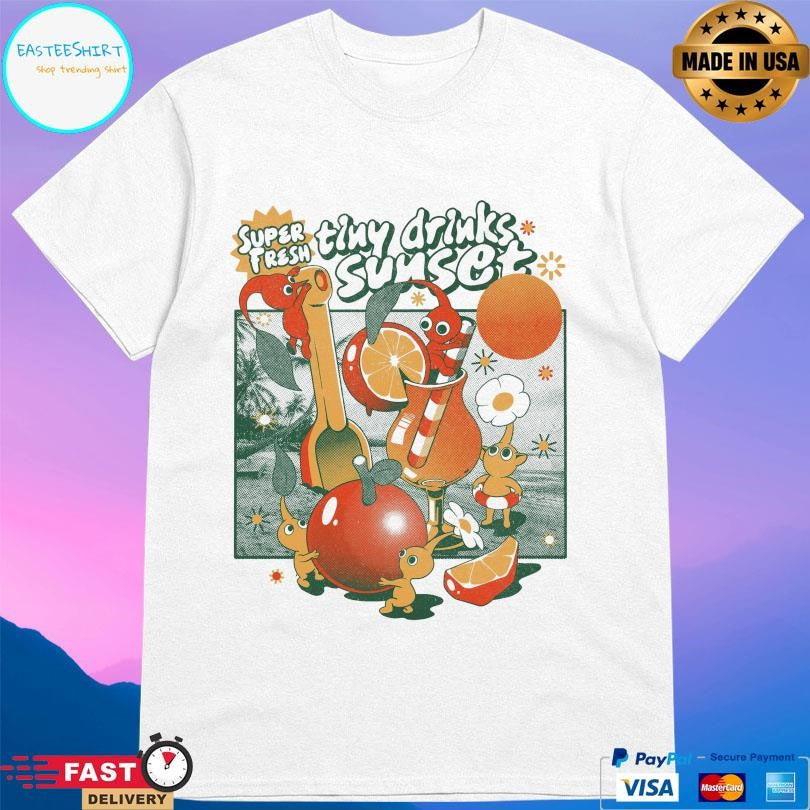 Tiny Drinks Sunset Ilustrata Shirt