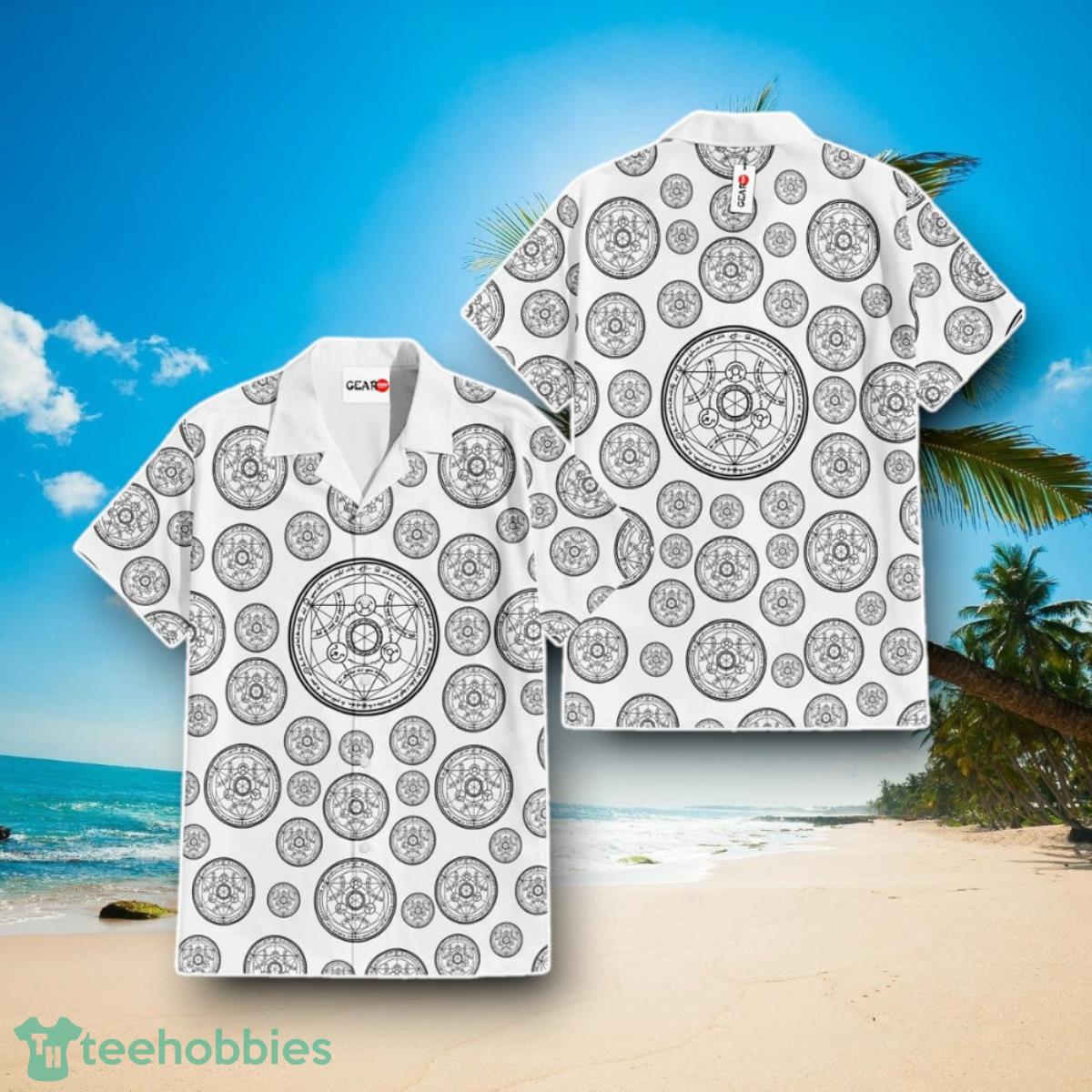 Transmutation Circle Symbols Hawaiian Shirt Impressive Gift Fullmetal Alchemist