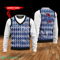 Tulsa Golden Hurricane Custom Name New Style Sweater Ghile Style 3D Print Christmas Sweater