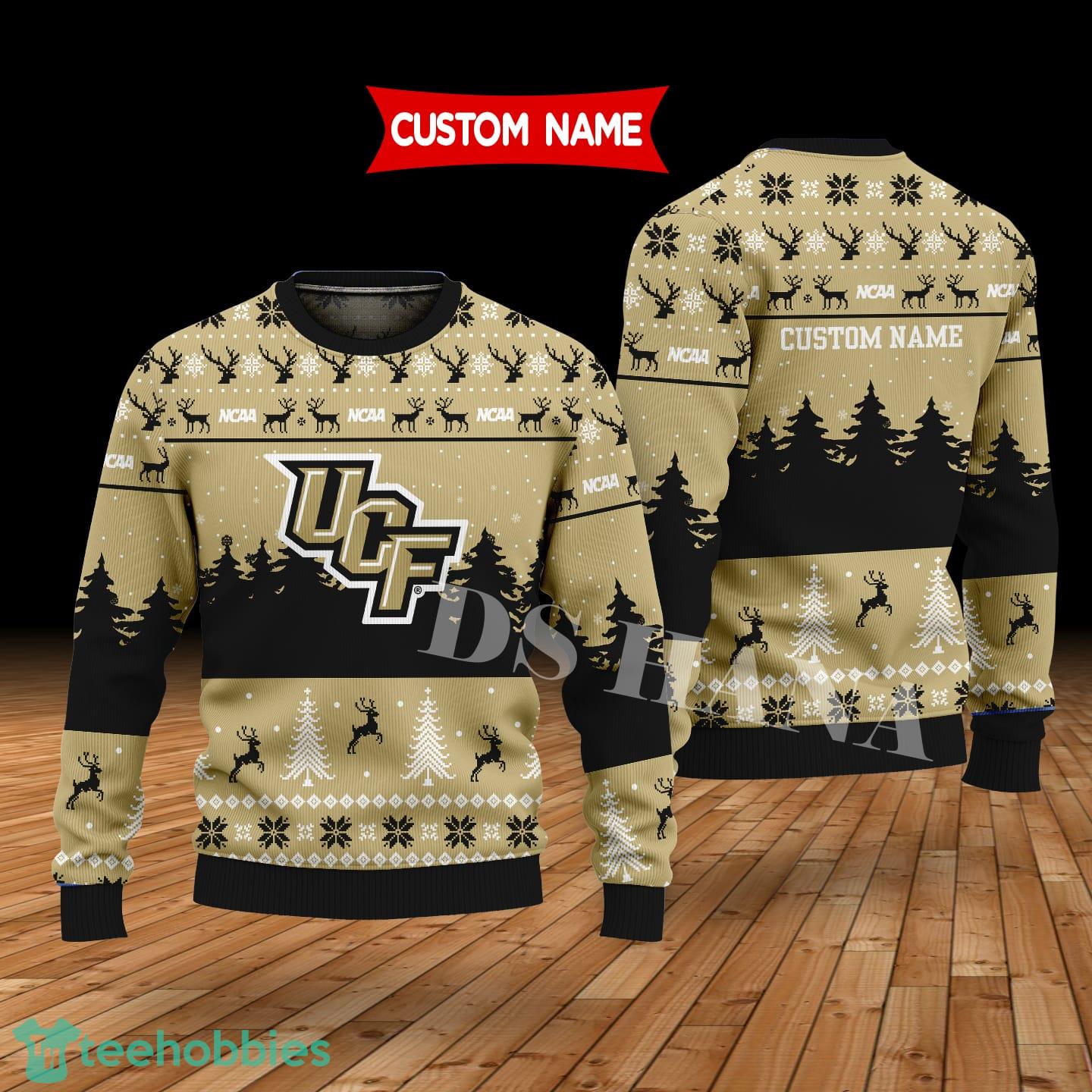 UCF Knights Custom Name Merry Xmas Sweater For UCF Knights Fans Sweater