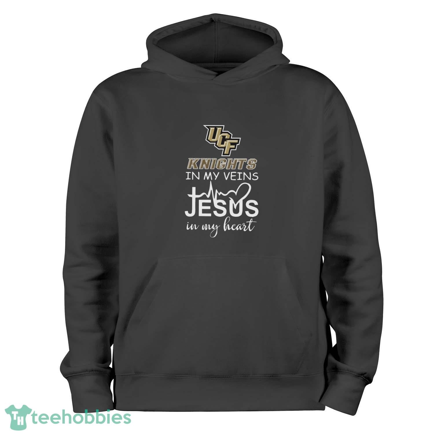 UCF Knights In My Veins Jesus In My Heart T-Shirt Hoodie Sweatshirt