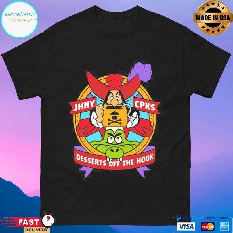 Captain Cook Jhny Cpks Desserts Off The Hook T-shirts
