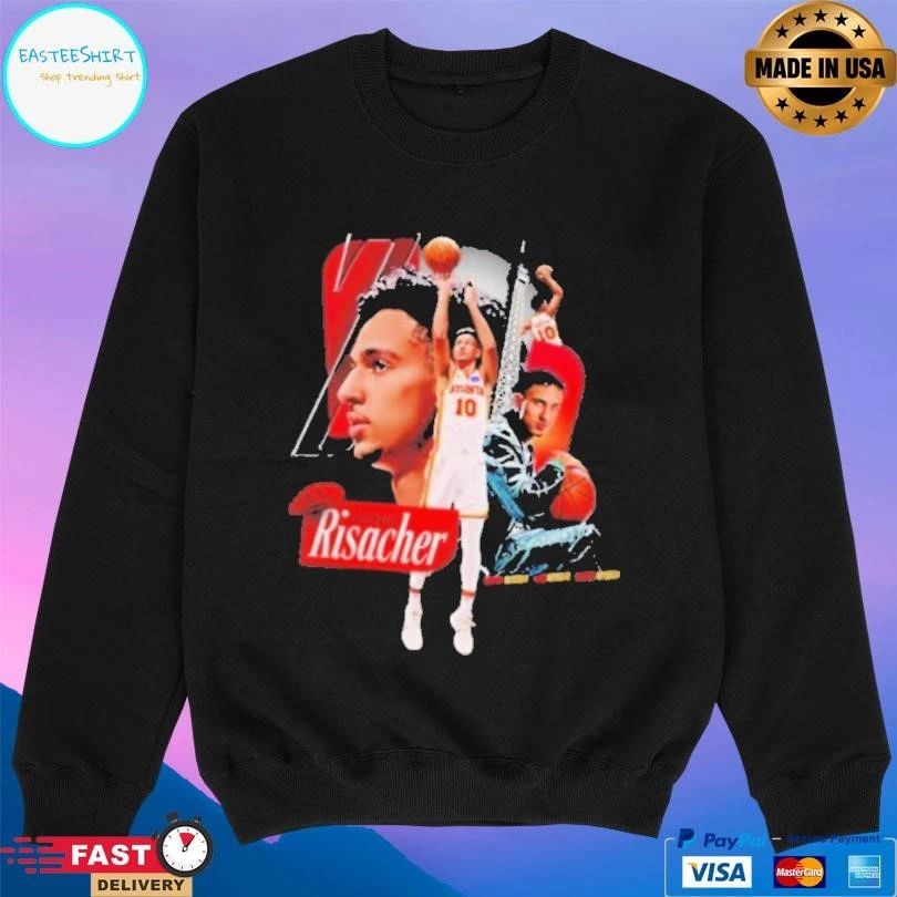 Zaccharie Risacher Atlanta Hawks Basketball Player Graphic T-shirts