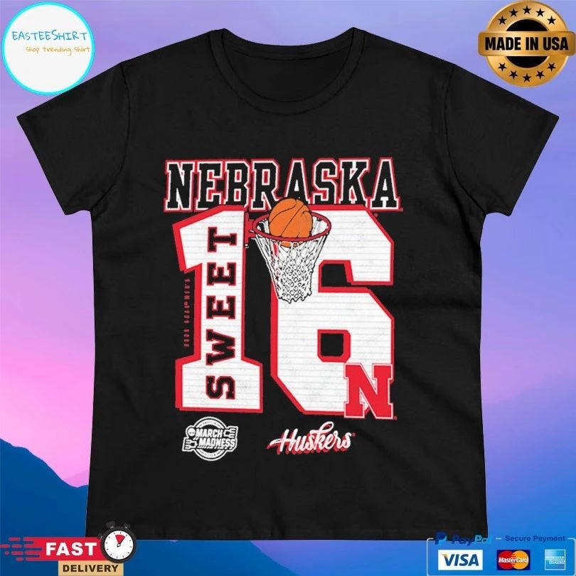 Nebraska Cornhuskers 2026 NCAA March Madness Sweet 16 T-shirt