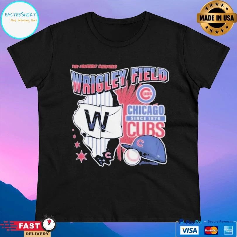 Chicago Cubs The Friendly Confines Wrigley Field T-shirts