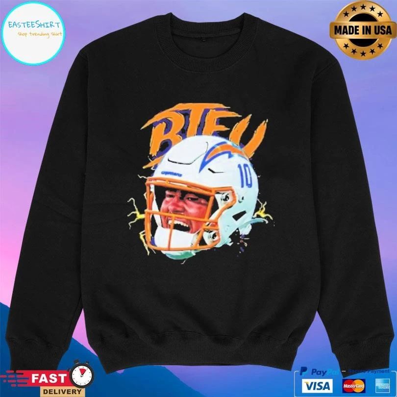 La Chargers Justin Herbert Graphic Scream T-shirts