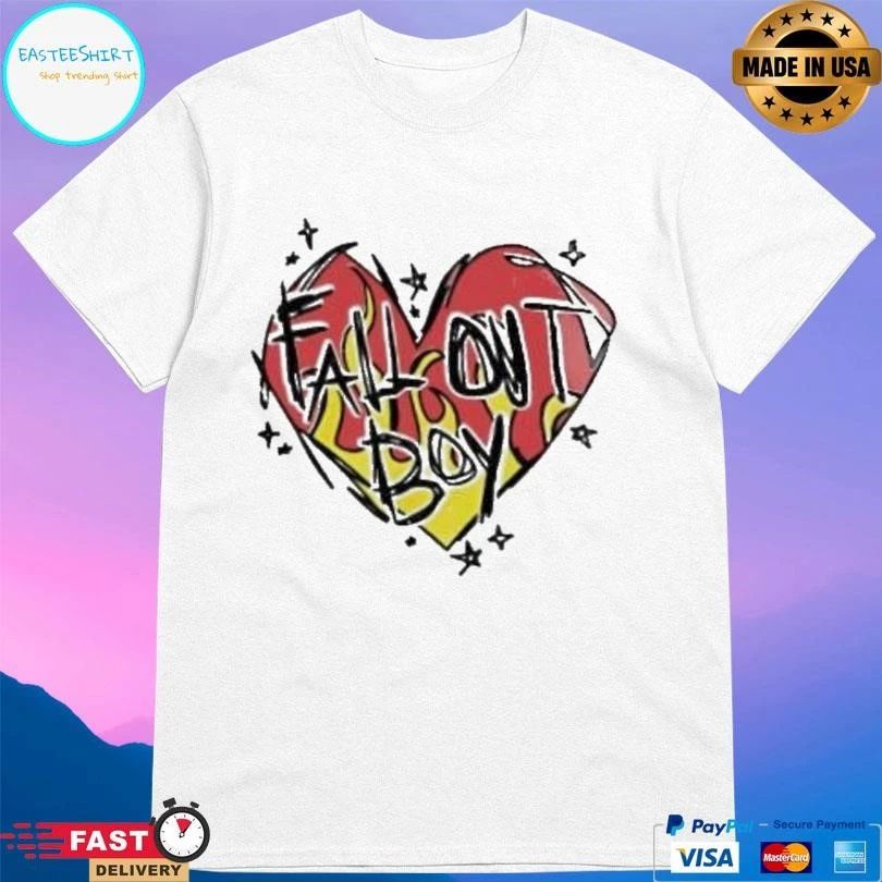 Scratch Heart Logo Fall Out Boy T-shirts