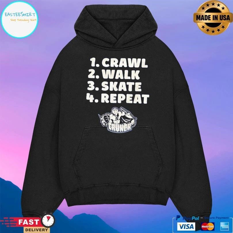Crawl Walk Skate Repeat Crunch T-shirts