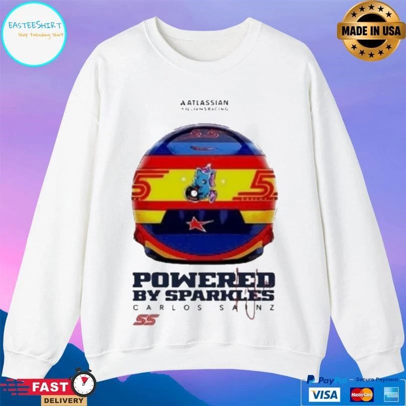 Williams Sparkles Powered By Sparkles Carlos Sainz T-shirts