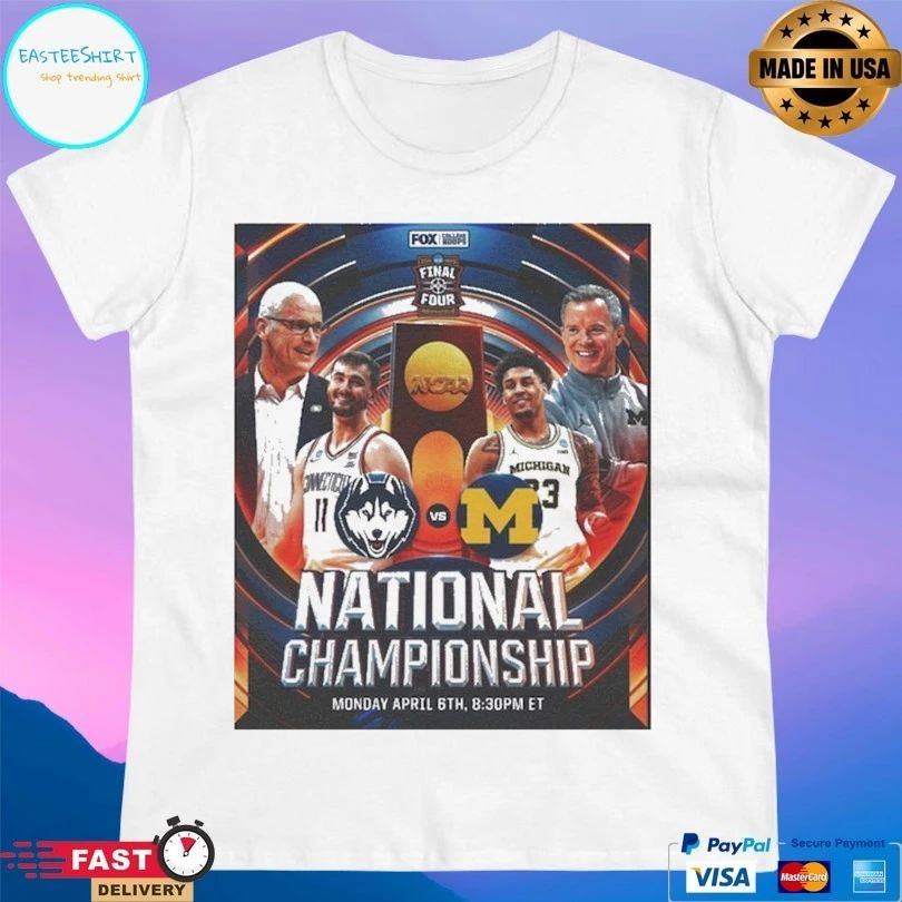 Uconn Huskies Vs Michigan Wolverines National Championship 2026 Ncaa Final Four Indianapolis Graphic T-shirt