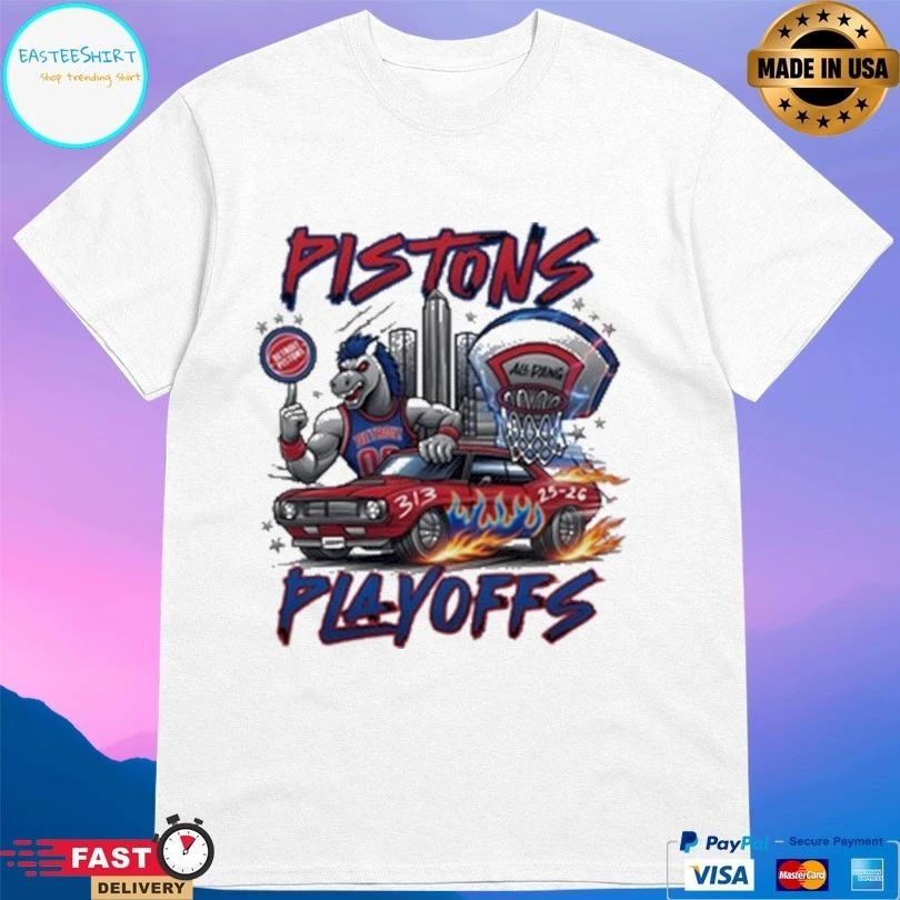 Detroit Pistons Pistons Playoffs 26 Just By Juliana T-shirt