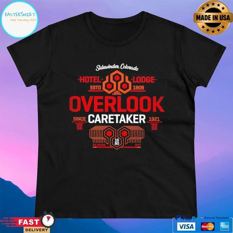 Overlook Caretaker Since 1921 Sidewinder Colorado Hotel Lodge T-shirts