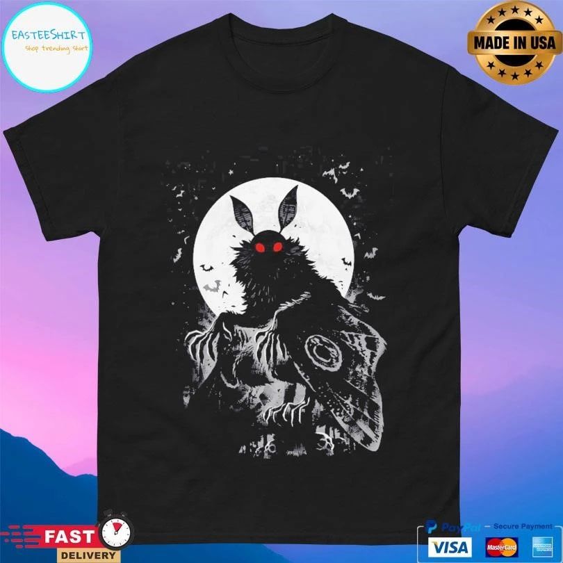 Red Eyed Mothman Moon T-shirts