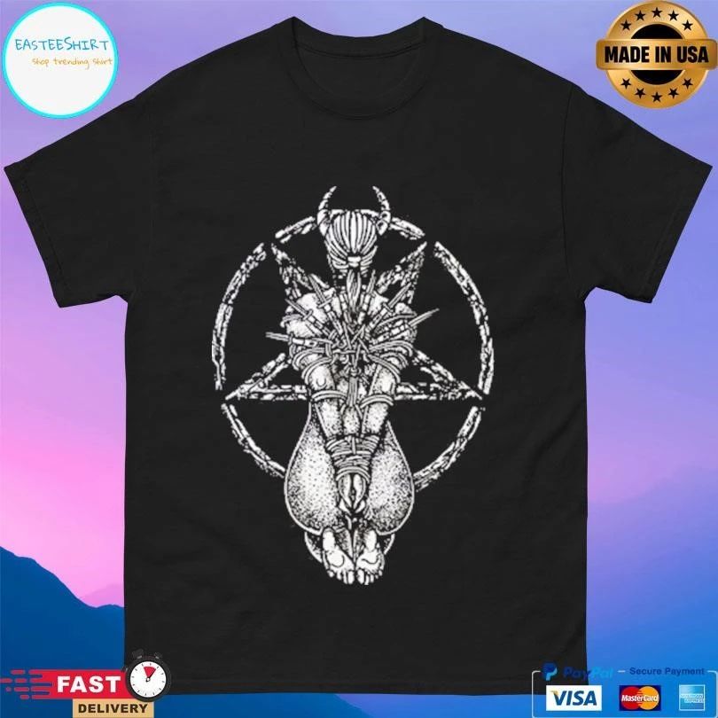 Goat Skull Pentagram Occult T-shirts