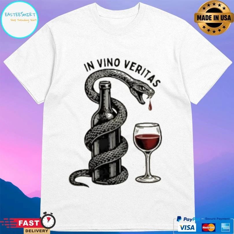 Truth In Wine Snake In Vino Veritas T-shirts
