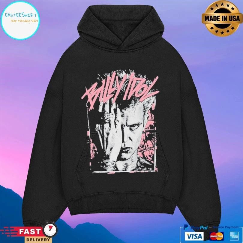 Billy Idol Pink Scratch Billy 2025 Tour T-shirts