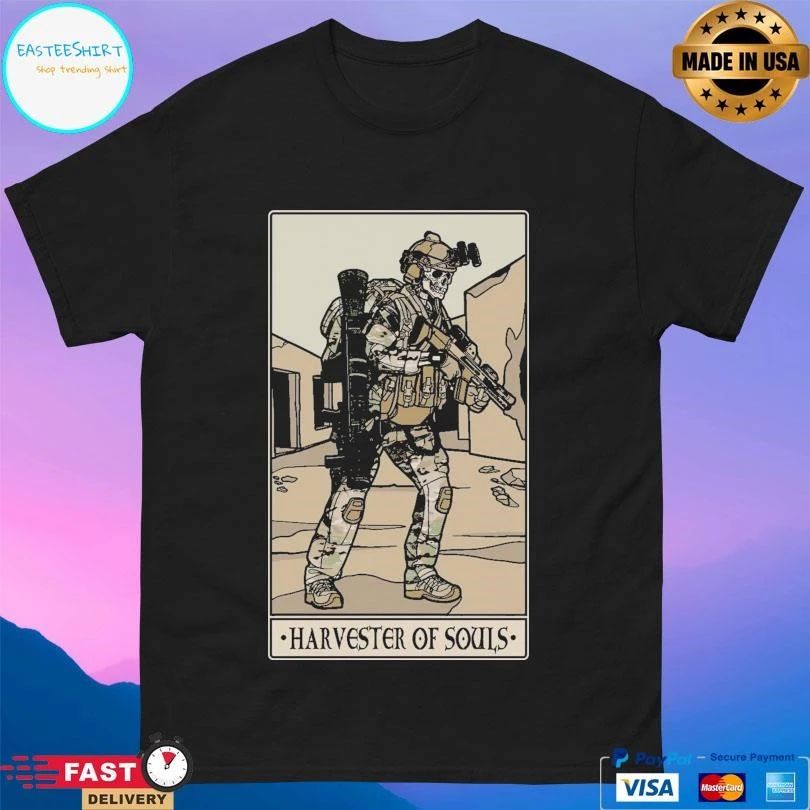 Harvester Of Souls ARMY Skeleton T-shirts
