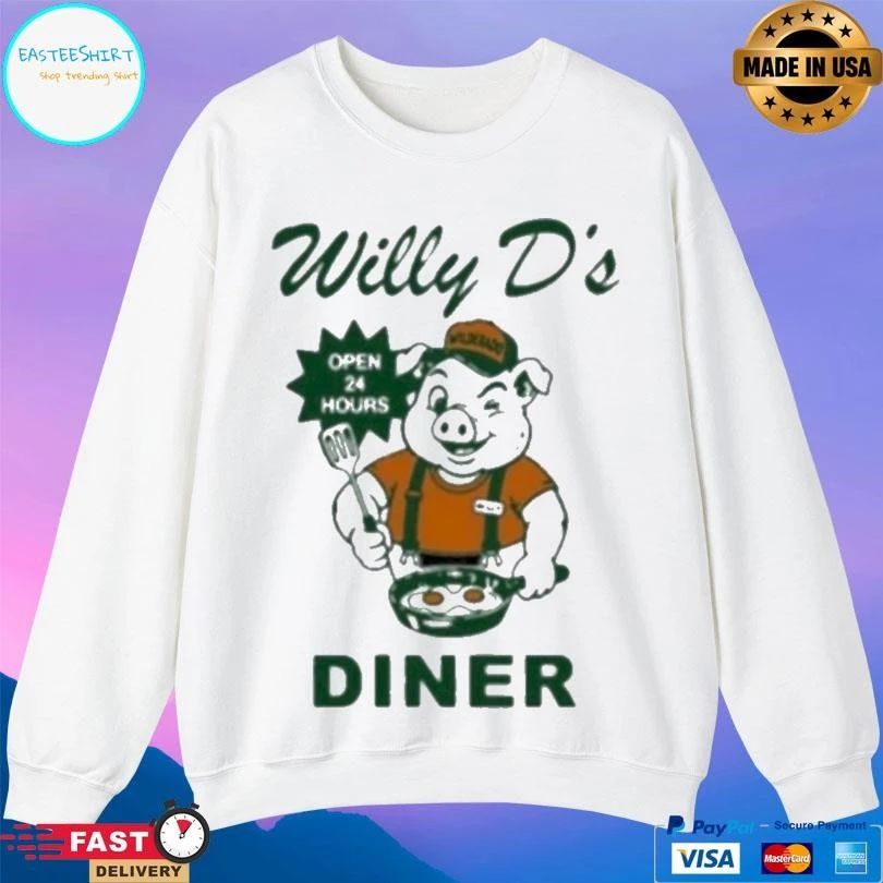 Wilderado Willy D’s Diner Pig T-shirts