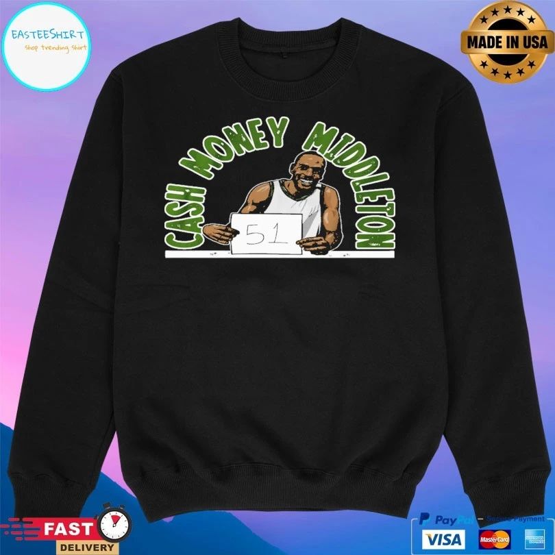 Cash Money Middleton Khris Middleton Milwaukee Bucks T-shirt