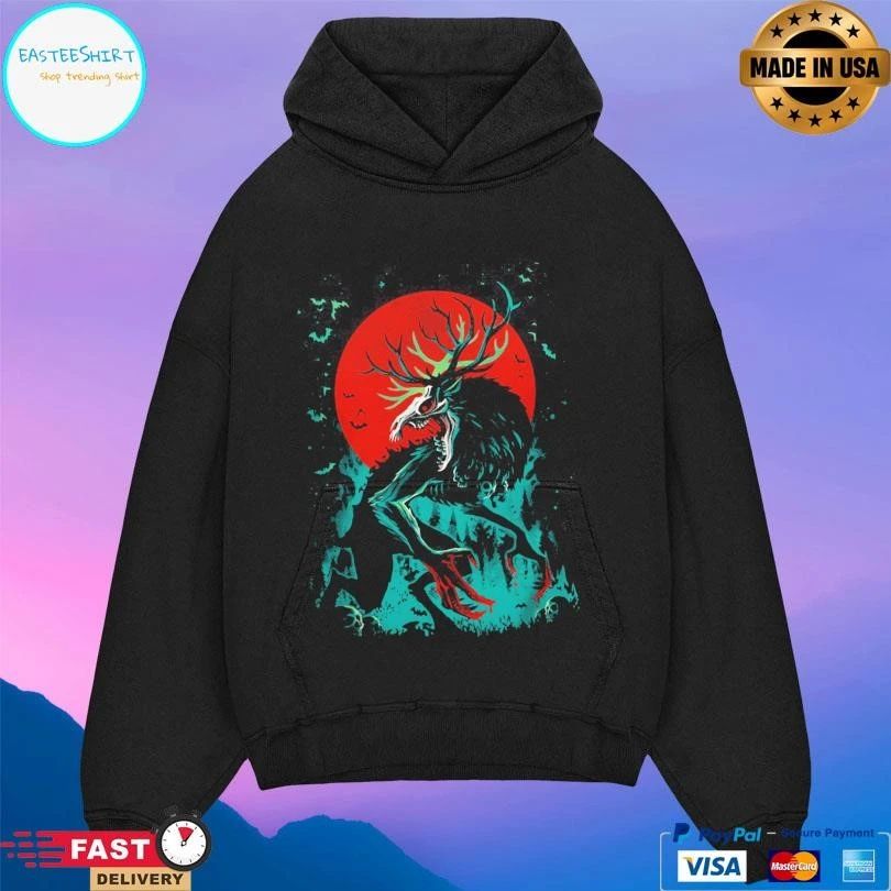 Wendigo The Devouring Evil Blood Moon T-shirts