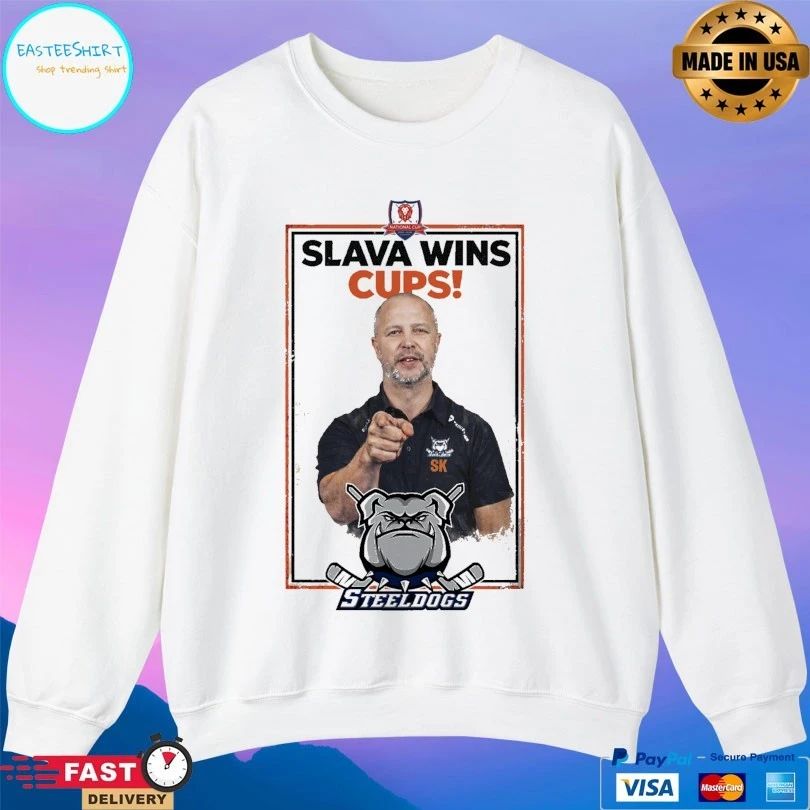 Slava Wins Cup Steel Dogs T-shirts