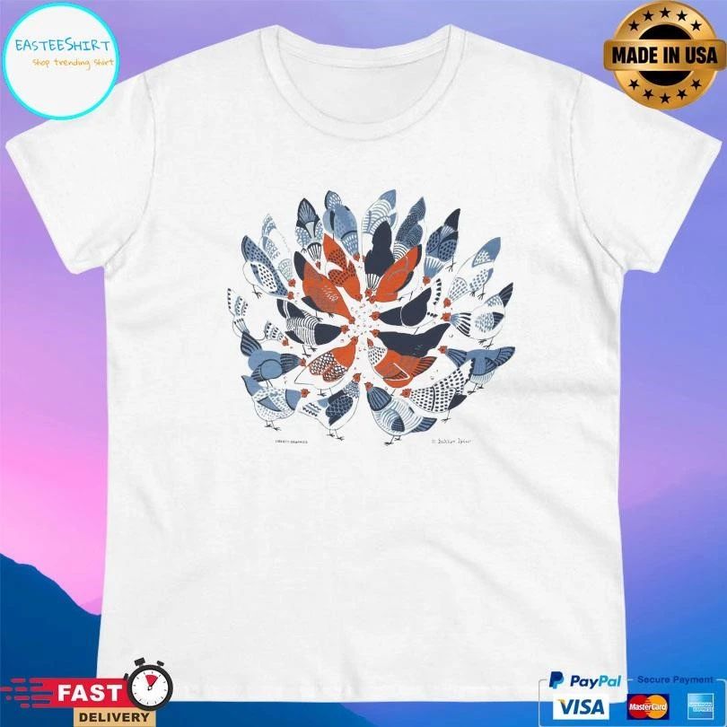 Chickens Adult Natural Liberty Graphics T-shirts