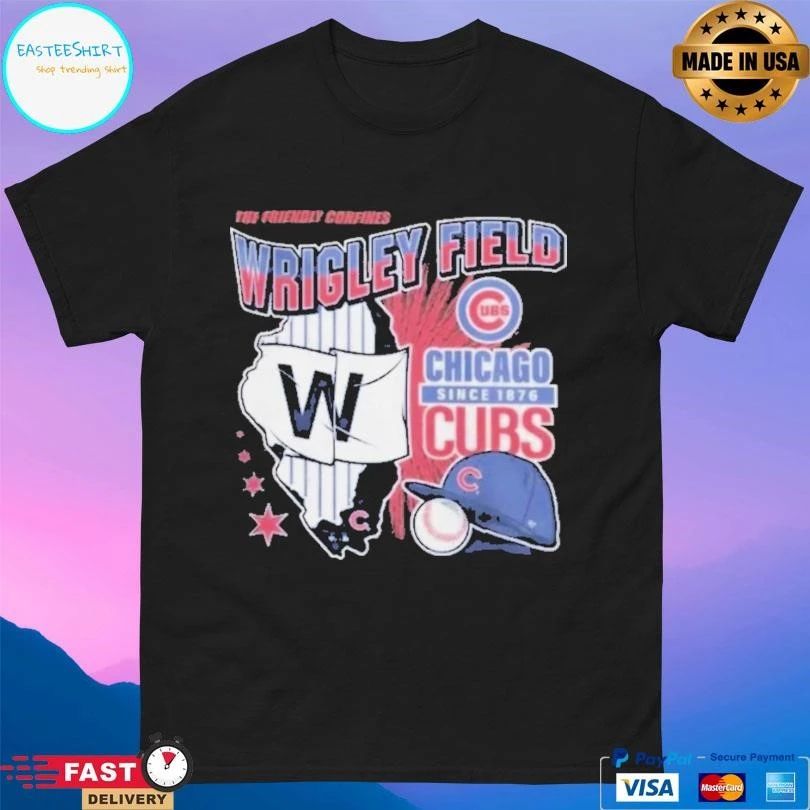 Chicago Cubs The Friendly Confines Wrigley Field T-shirts
