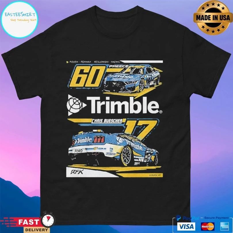 Nascar Rfk Trimble Chais Buescher 60 Preece T-shirts