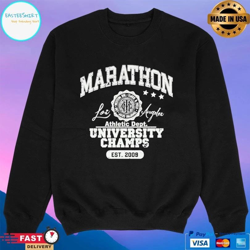Marathon Los Angeles Athletic Dept University Champs Est 2009 T-shirts