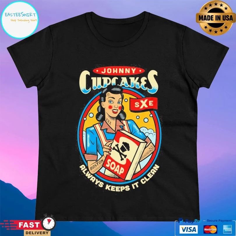 Johnny Cupcakes Always Keeps It Clean T-shirts