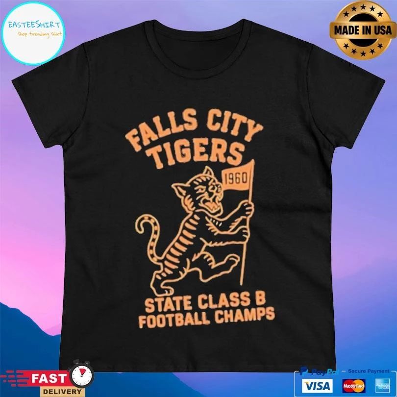 Falls City Tigers State Class B Football Champs 1960 Flag T-shirts