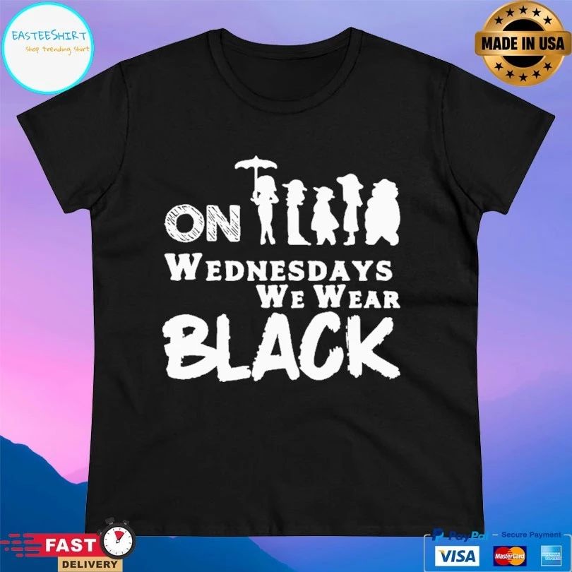 On Wednesdays We Wear Black T-shirt