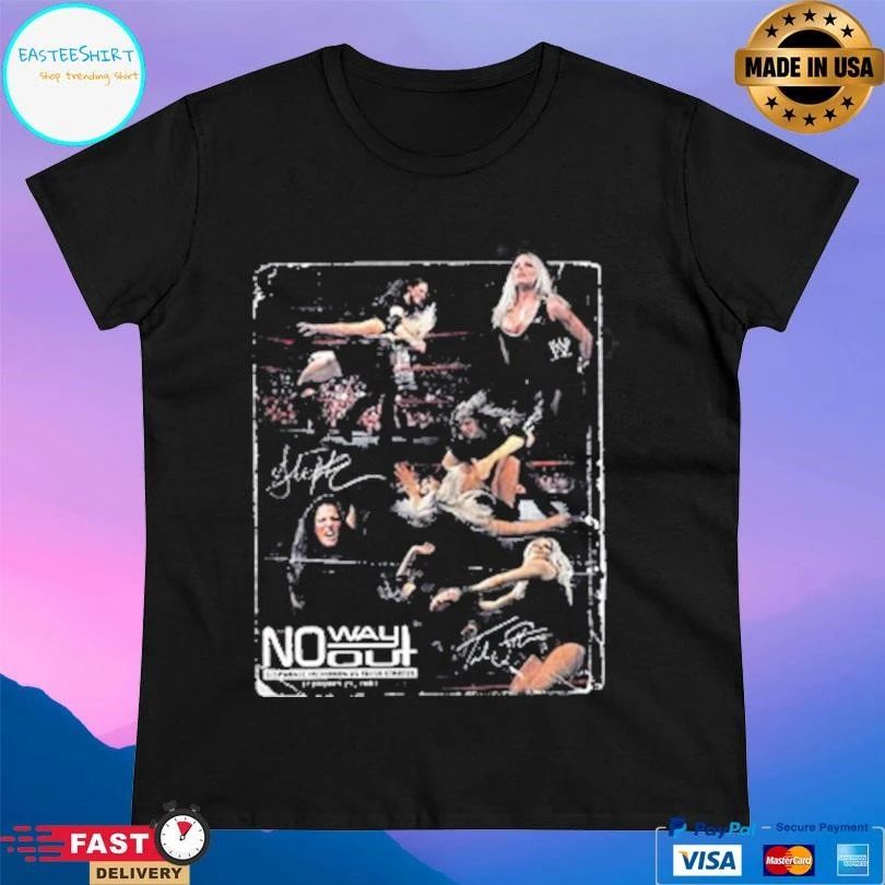 Stephanie Mcmahon Vs Trish Stratus No Way Out 25th Anniversary T-shirts