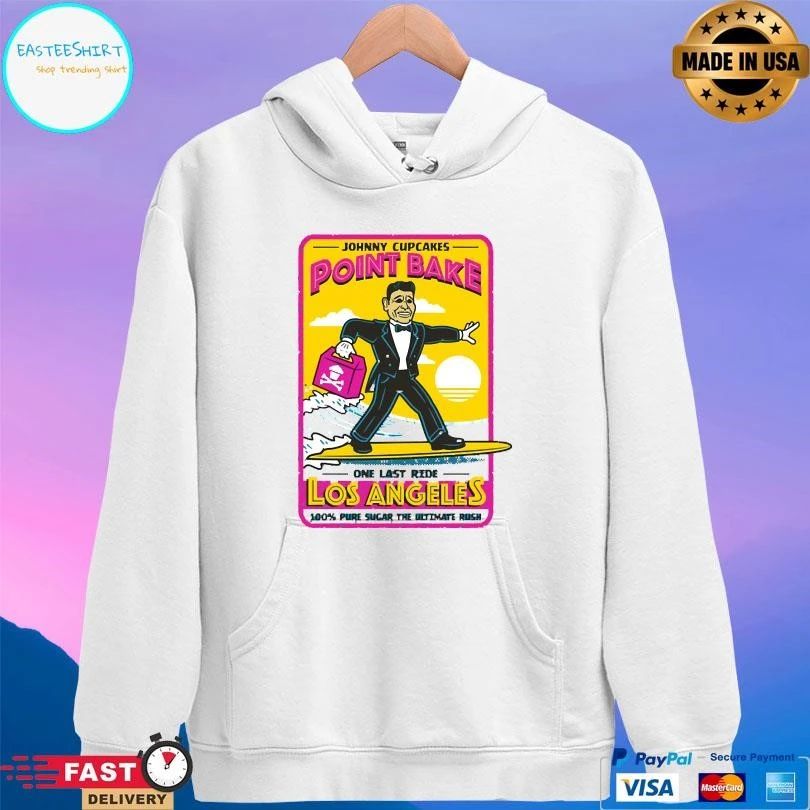 Johnny Cupcakes Point Bake One Last Ride Los Angeles 100 Pure Sugar The Ultimate Rush T-shirts