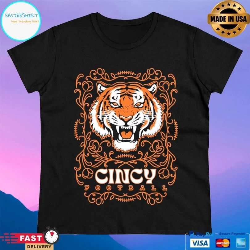 Cincy Football Tiger Pinstripe T-shirts