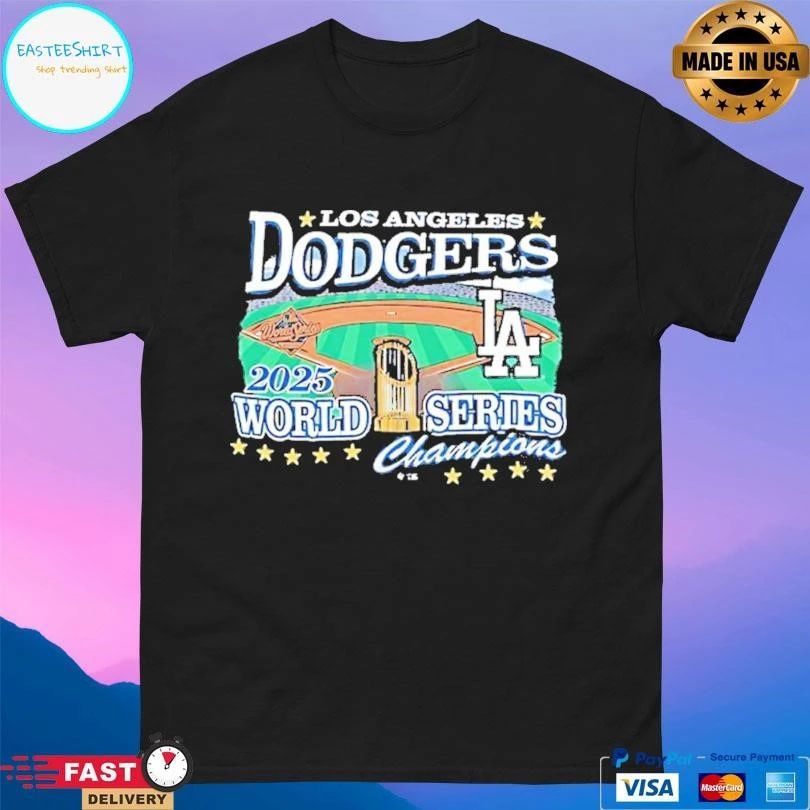 Los Angeles Dodgers 47 Royal 2025 World Series Champions Franklin T-shirts