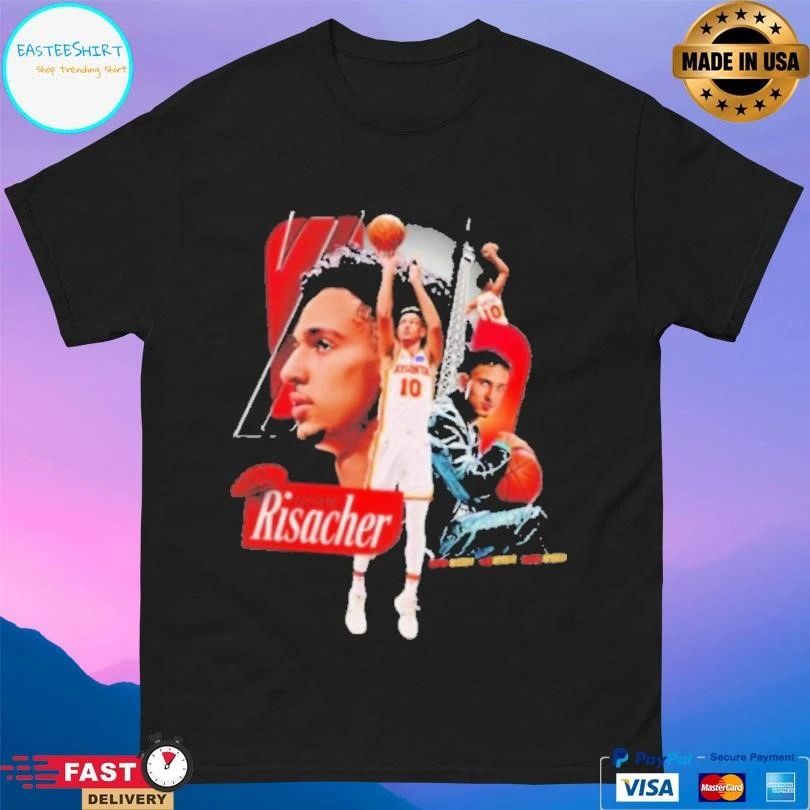 Zaccharie Risacher Atlanta Hawks Basketball Player Graphic T-shirts