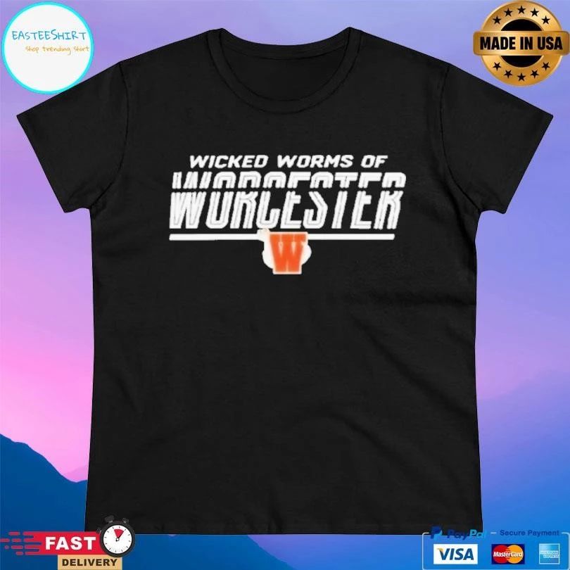 Official Trendy Worcester Red Sox Wicked Worms Of Worcester Burnt T-shirts