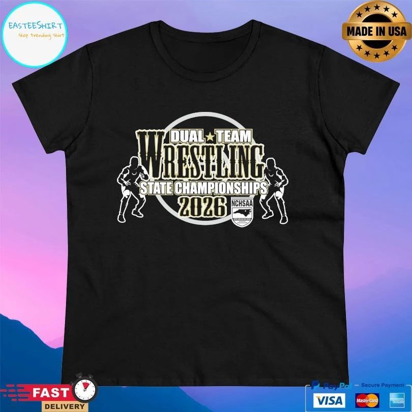NCHSAA Dual Team Wrestling State Championships 2026 T-shirts